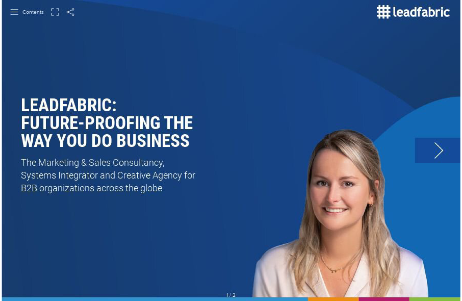 Cover corporate brochure