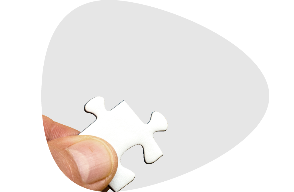 One piece of a puzzle