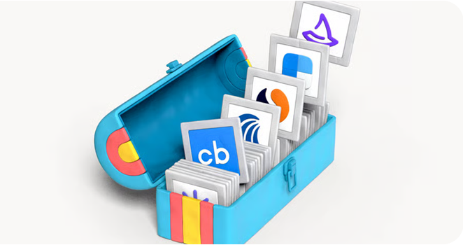 Clay toolbox illustration